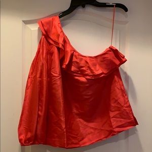 J Crew one shoulder blouse